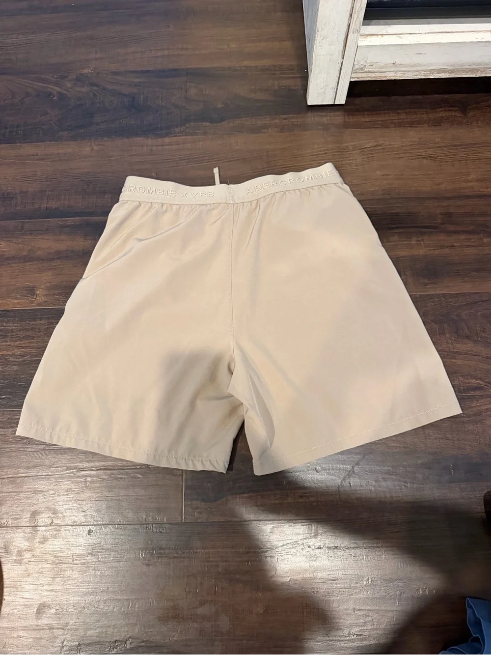 Abercrombie Kids YPB Youth XL 15/16 Performance Athletic Shorts Tan